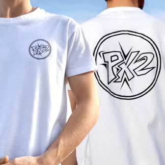 T shirt blanc logo px2